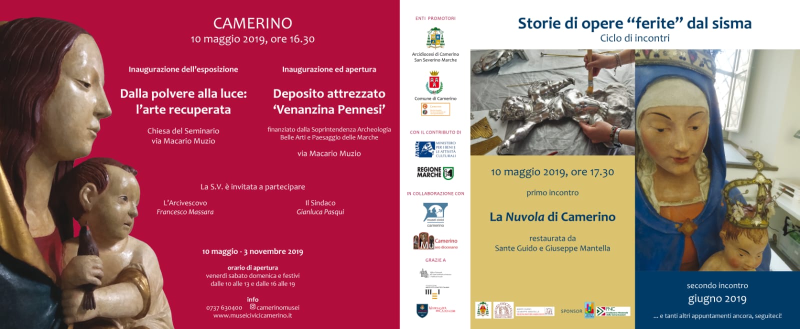 INAUGURAZIONE MOSTRA "DALLA POLVERE ALLA LUCE: L'ARTE RECUPERATA"