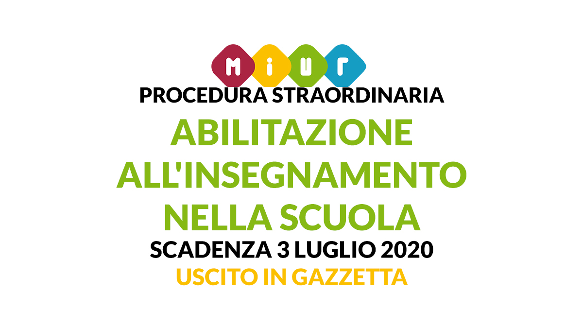 PROCEDURA ALL'ABILITAZIONE SCUOLA SECONDARIA